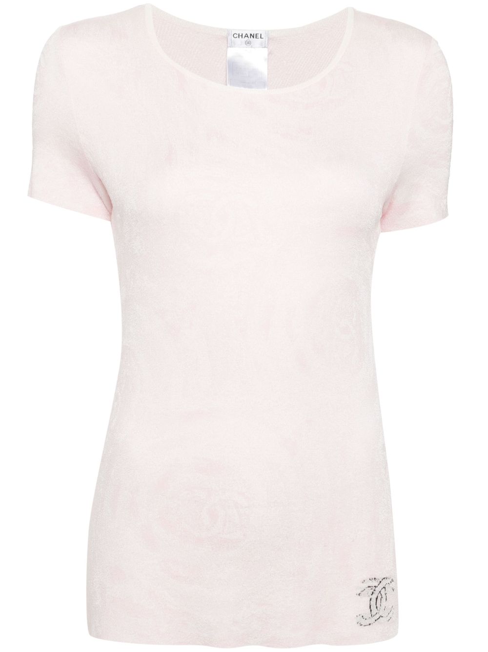 Cheap HOT SALE CHANEL 2009s CC logo T-shirt Women