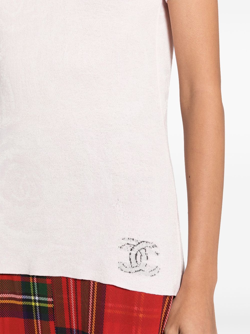 CHANEL 2009s CC logo T-shirt Women