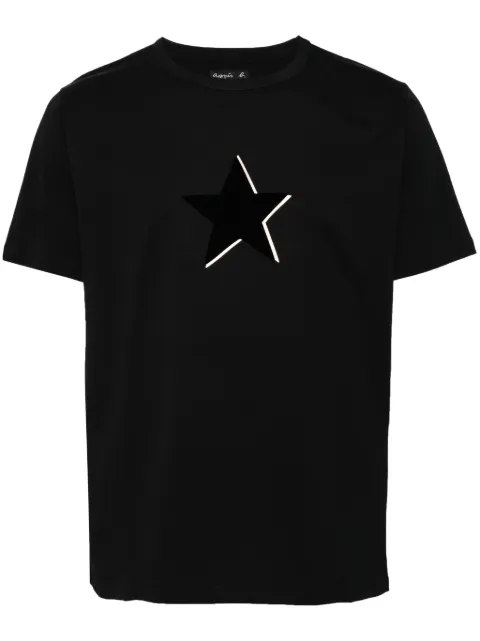 agnès b.  playera con logo afelpado