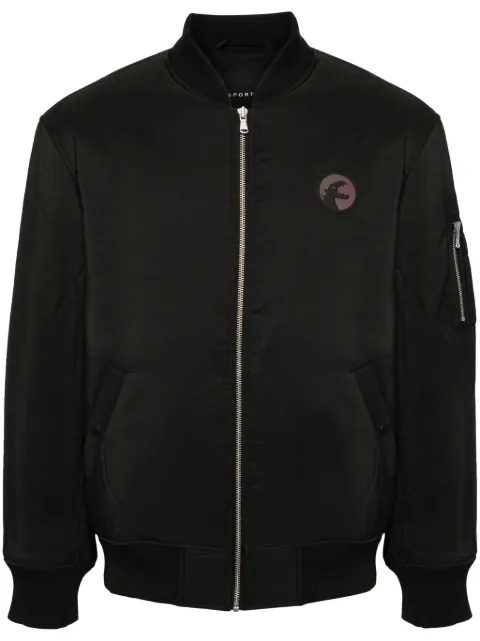 SPORT b. by agnès b.  logo-patch zip-up bomber jacket