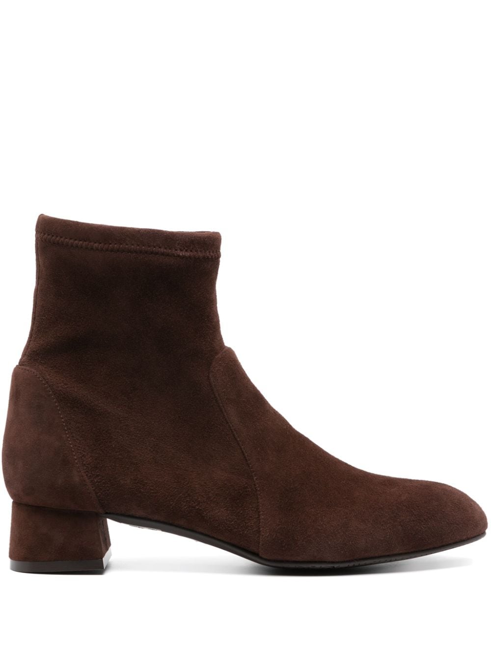 Stuart Weitzman 35mm Grace Sock booties Brown