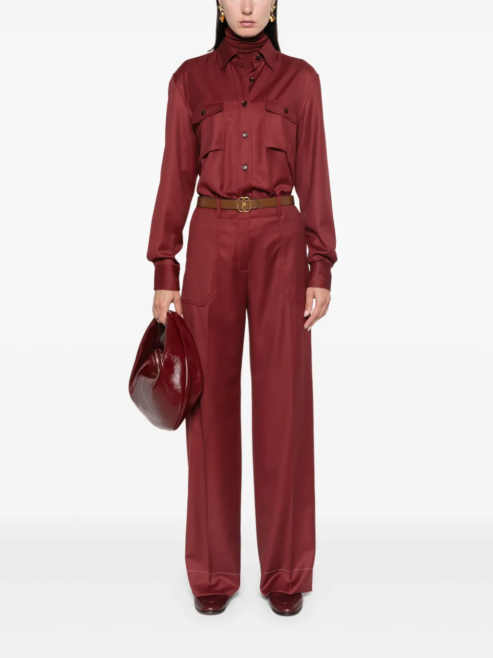 Brioni Leger blouse - Rood