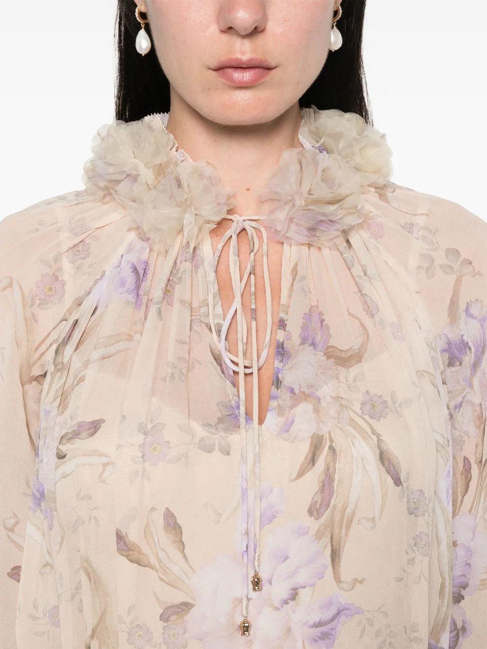 ZIMMERMANN Eden Billow blouse Beige
