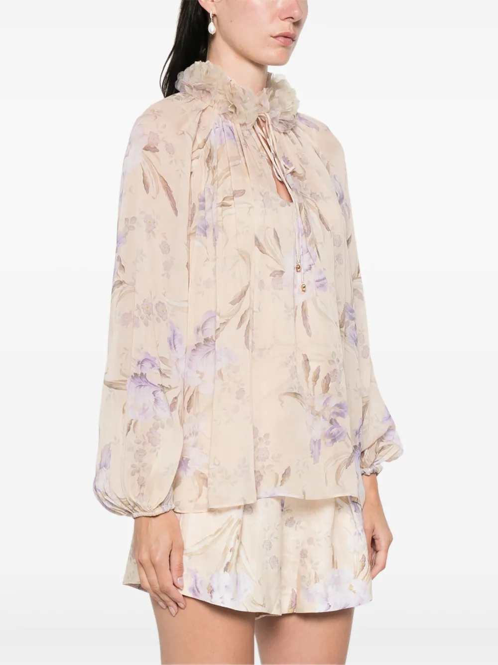 ZIMMERMANN Eden Billow blouse Beige
