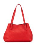 Bottega Veneta Pre-Owned 2012-2023 Medium Intrecciato Cesta tote bag - Red