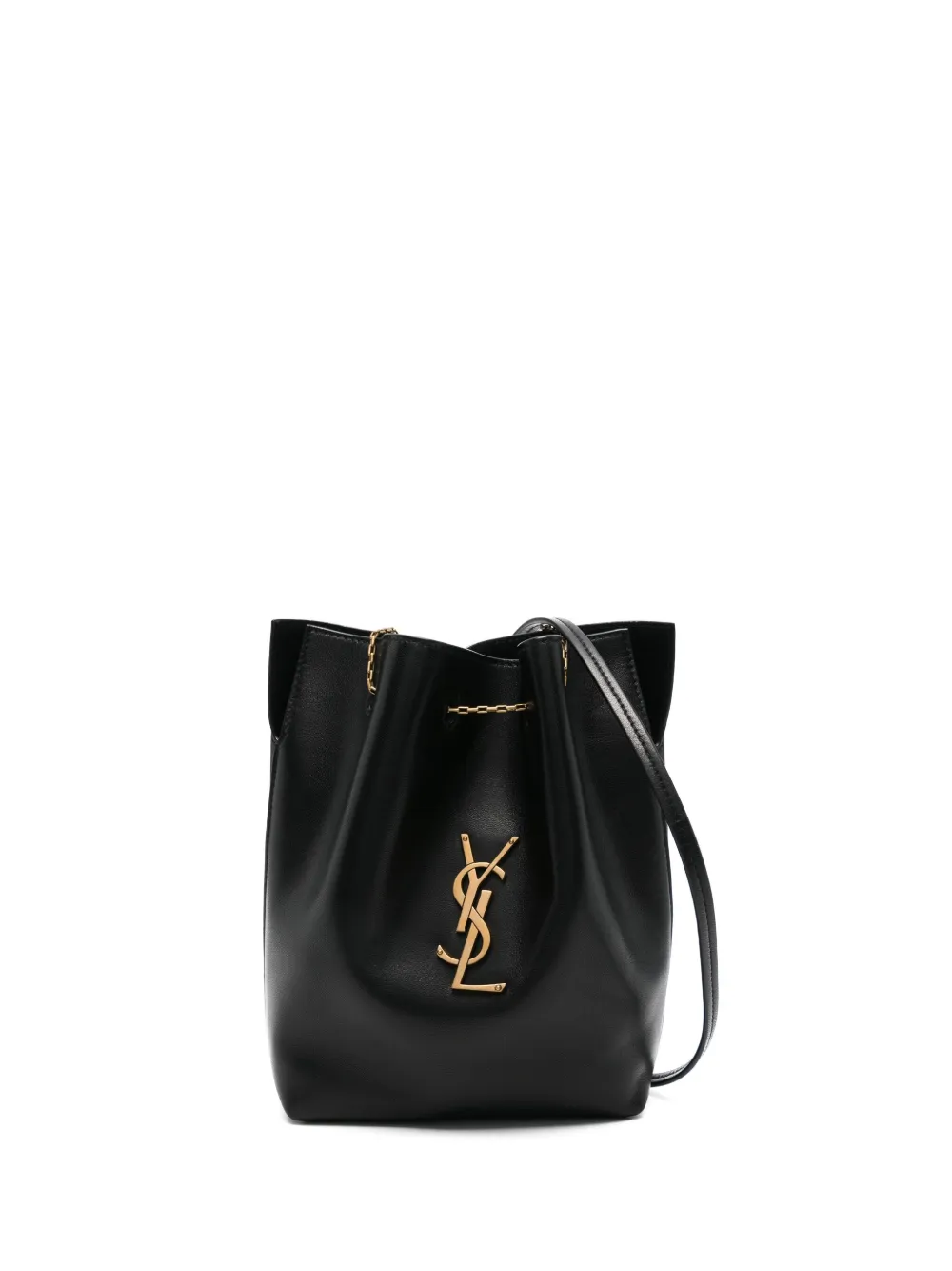 Saint Laurent Cassandre-plaque cross body bag - Black