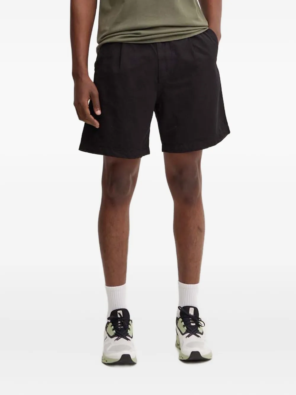 SAMSOE SAMSOE pleated-front bermuda shorts | Black | Image 1