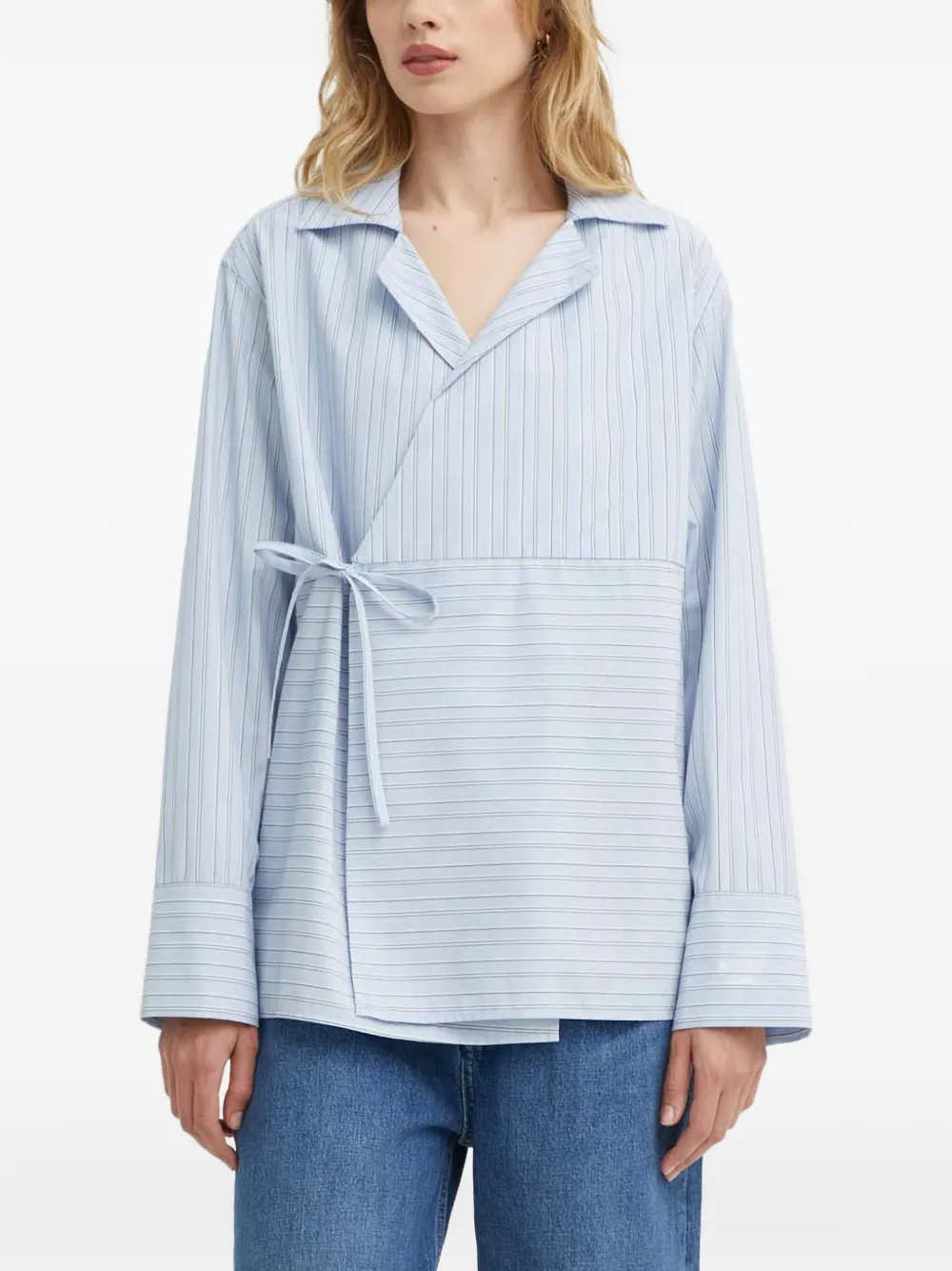 SAMSOE SAMSOE SACALA striped top - Blu