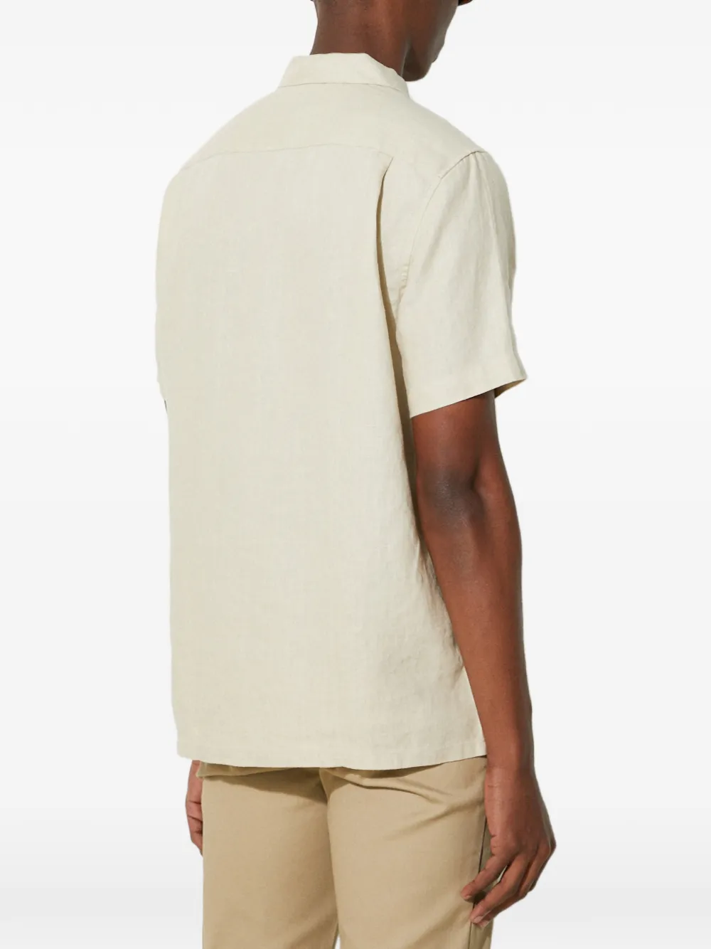 SAMSOE SAAVAN overhemd met knopen Beige