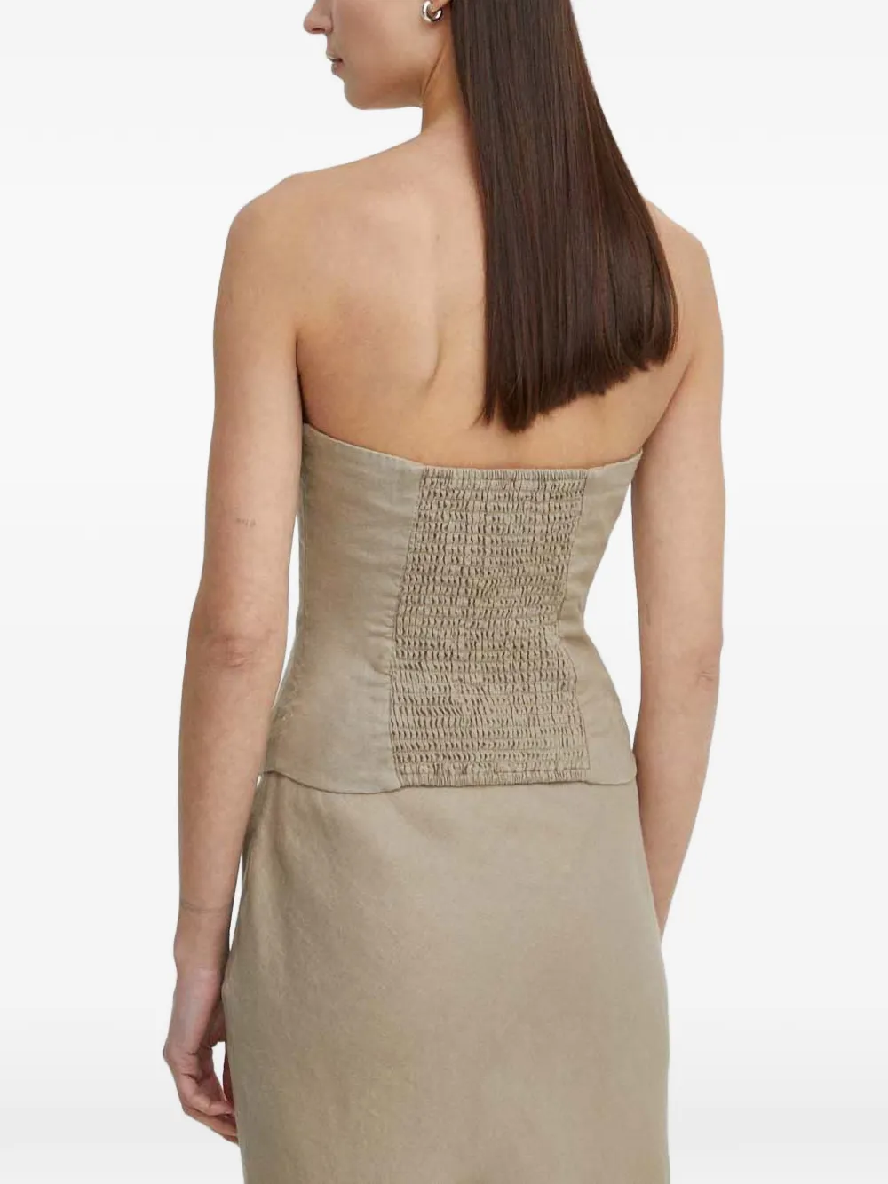  Samsoe Samsoe Saelynn Strapless Top - Neutrals 