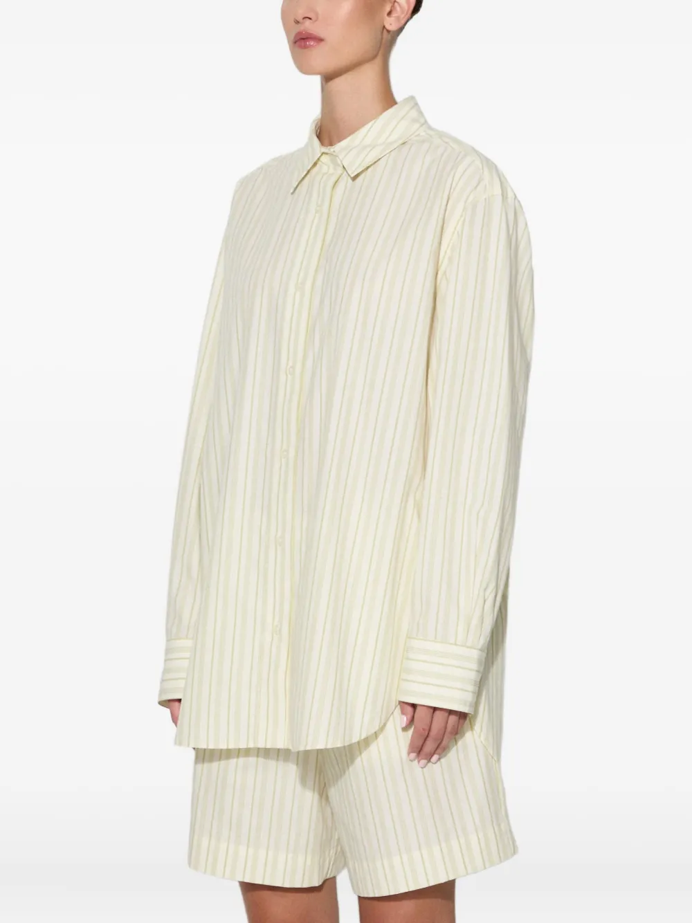 Samsoe & Samsoe Striped-pattern Shirt In Neutral