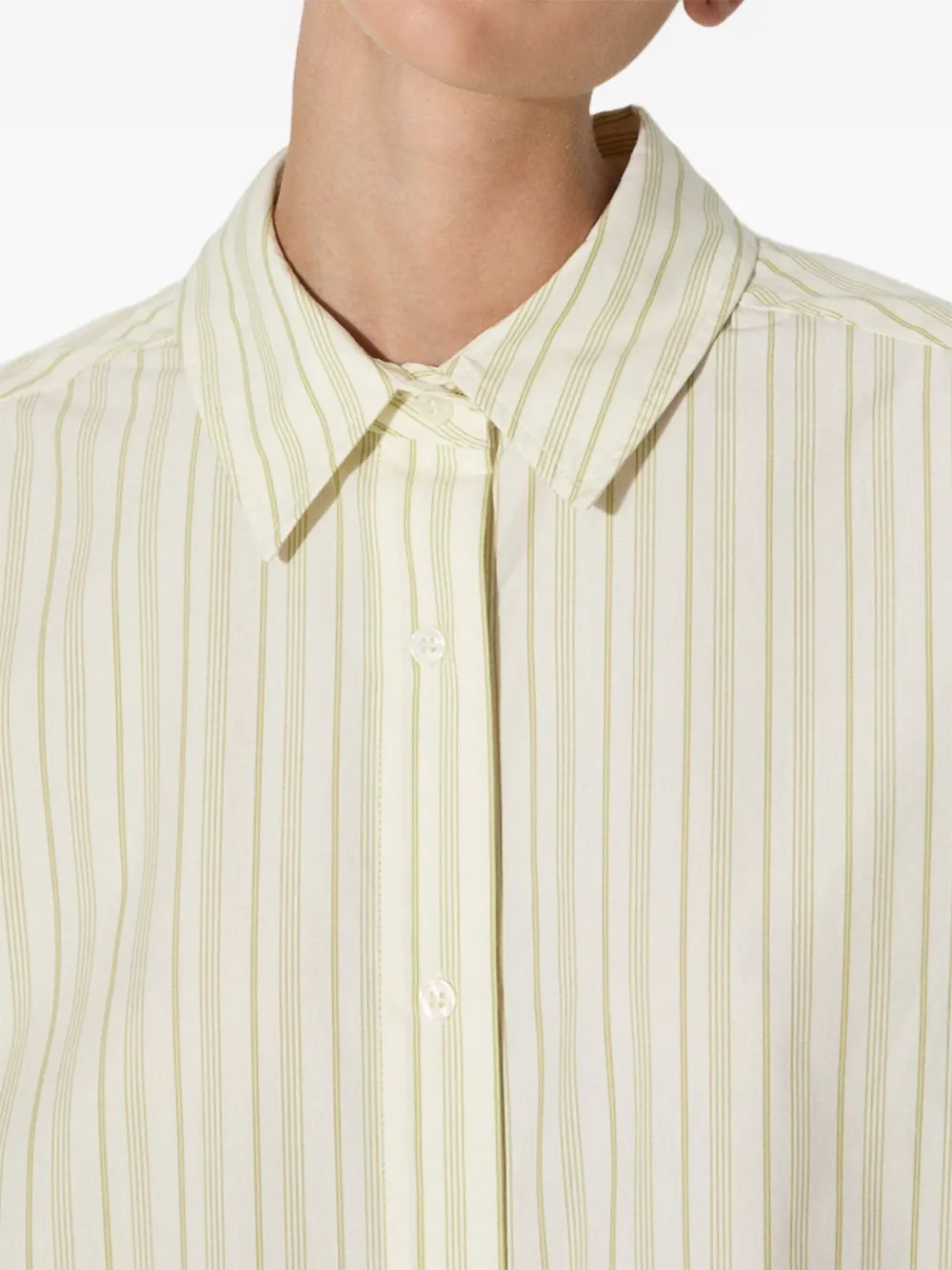Samsoe & Samsoe Striped-pattern Shirt In Neutral
