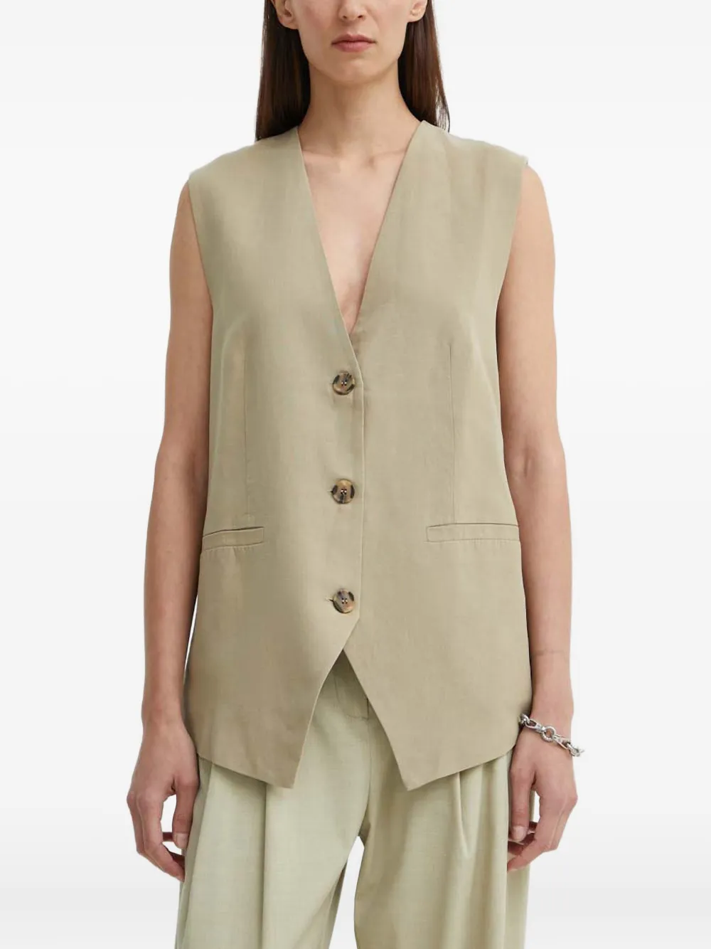 SAMSOE SAMSOE chaleco con cuello en V | neutro | Image 1