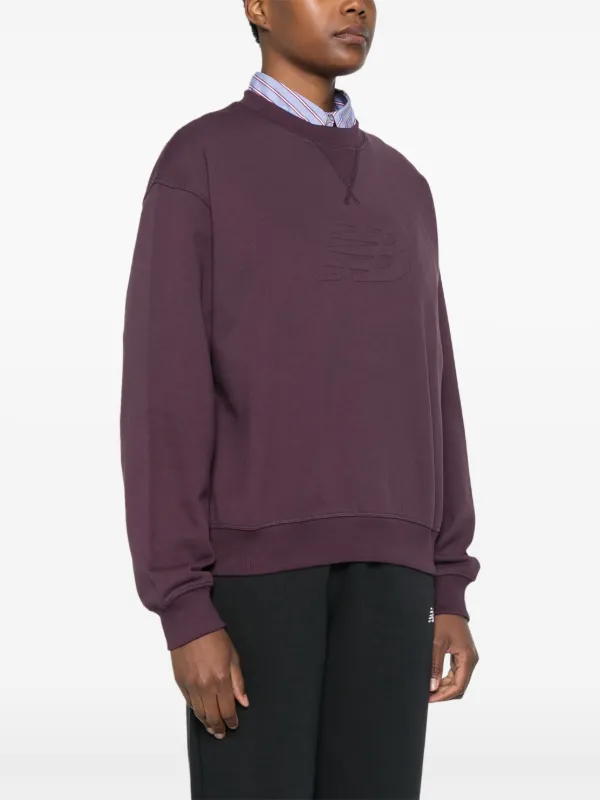 New balance funnel neck sweatshirt best sale