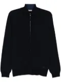 Corneliani logo-embroidered cardigan - Blue