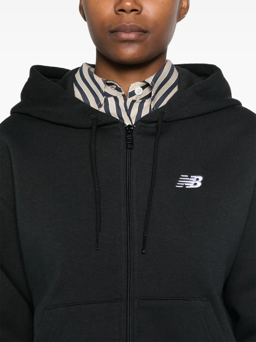 New Balance Hoodie met rits Zwart