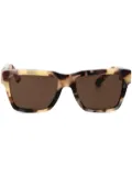 Dolce & Gabbana Eyewear tortoiseshell-effect geometric-frame sunglasses - Brown