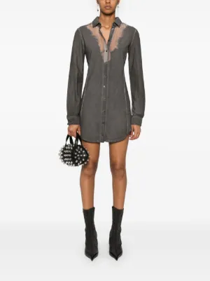 国内直営【DIESEL】DE-PILU-DRESS-S デニムミニドレス 送料込 楽天市場】PURESS[ピュアレス] デニム/オープン/バスト/チェーン