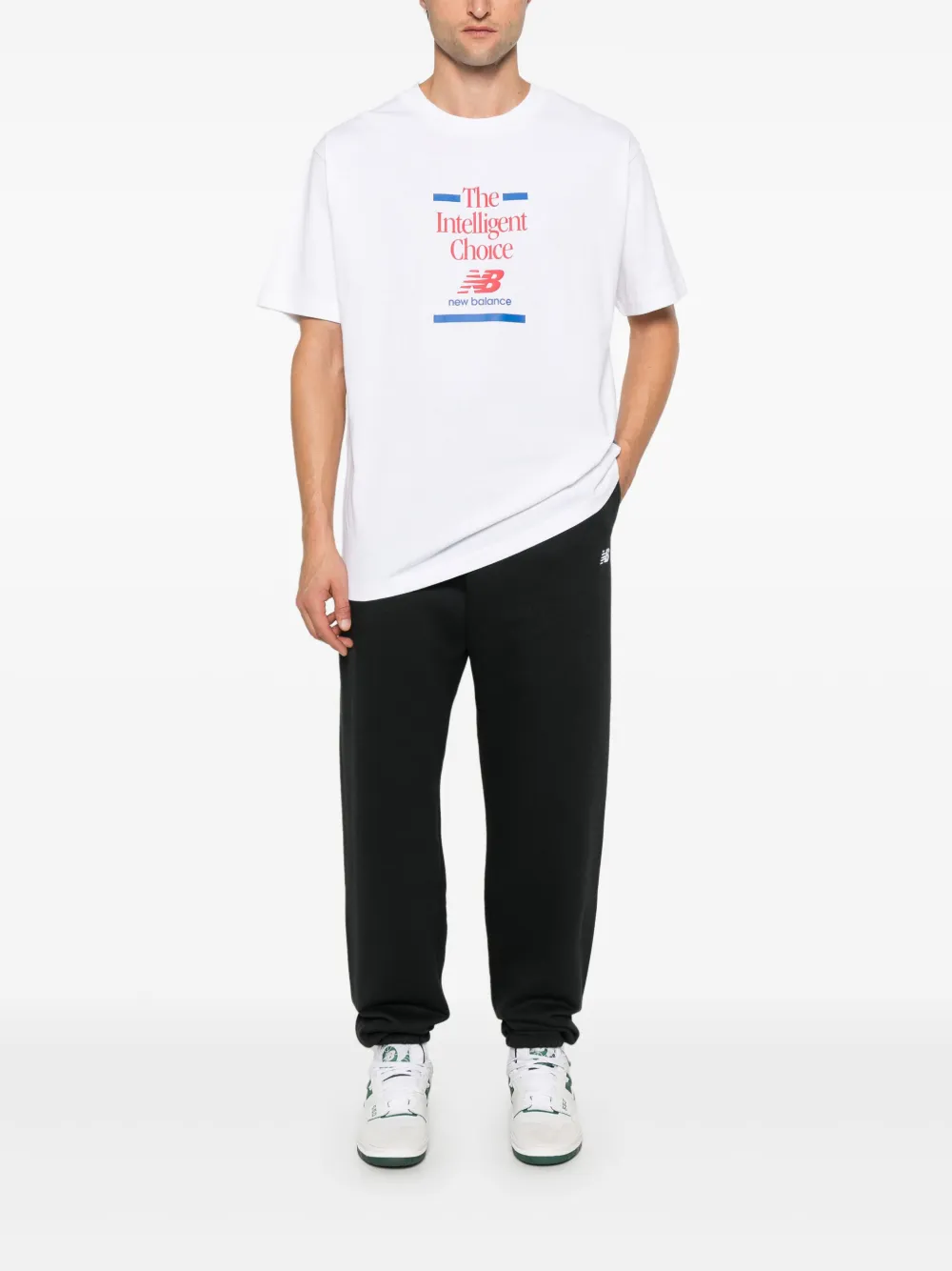 New Balance Trainingsbroek met geborduurd logo Zwart