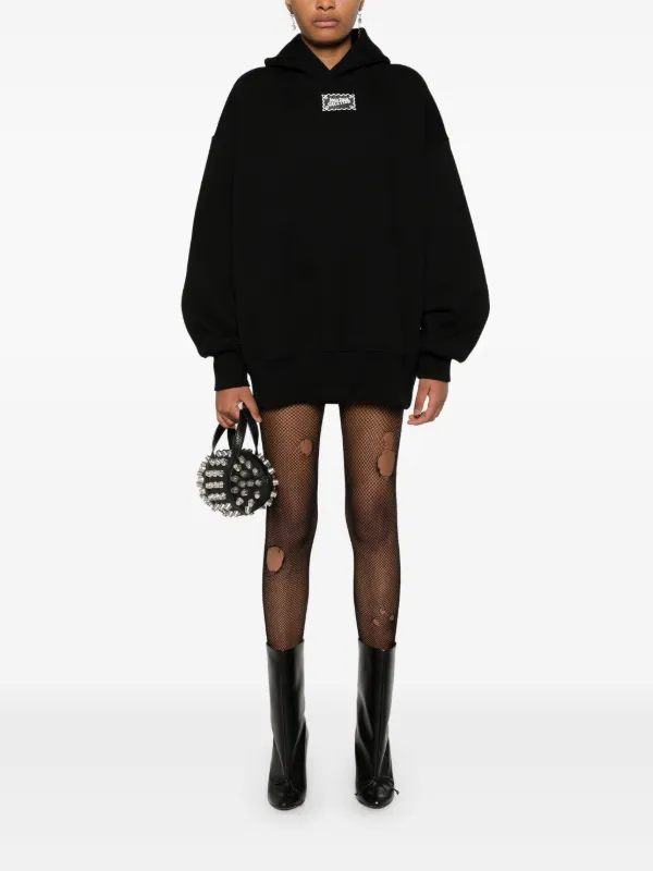 Jean Paul Gaultier logo-print Hoodie | Black | FARFETCH