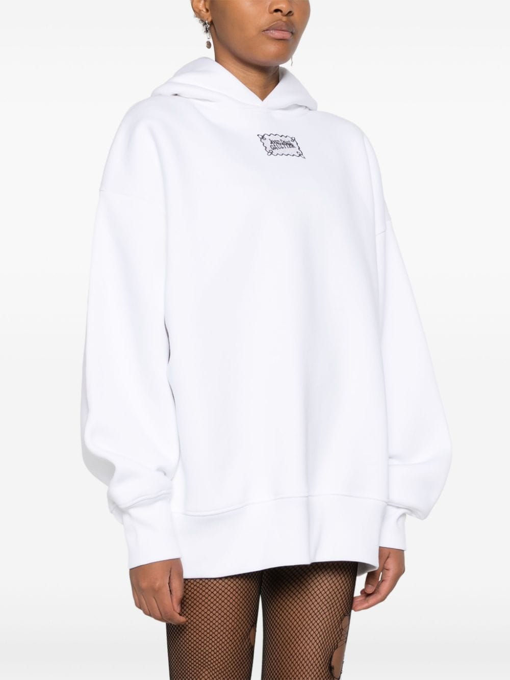 JEAN PAUL GAULTIER LOGO-PRINT HOODIE 