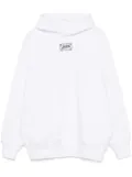 Jean Paul Gaultier logo-print hoodie - White