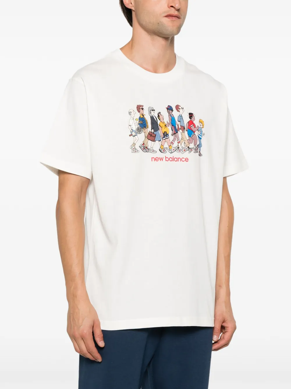 New Balance Athletics T-shirt Wit