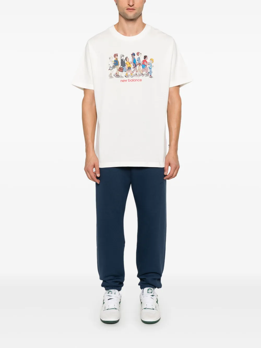New Balance Athletics T-shirt Wit