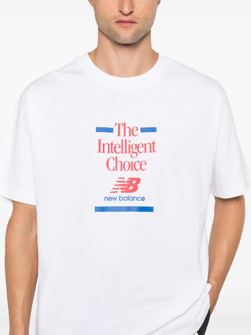 New Balance Athletics Relaxed Choice T-shirt Wit