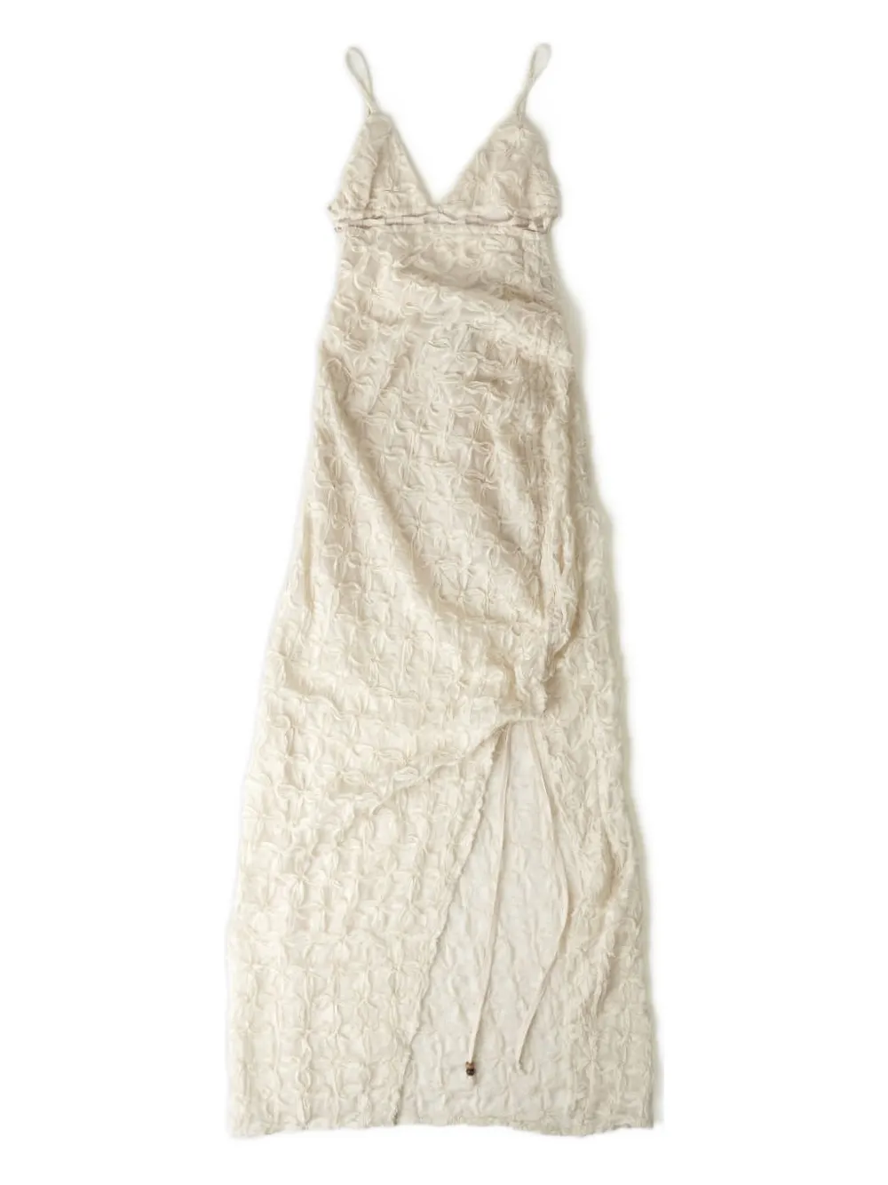 House Of Sunny Robe Hera Applique Blanc Cassé In Neutral