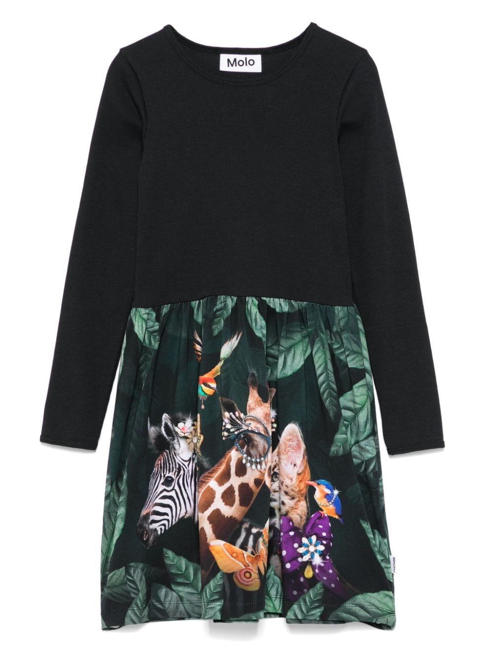 Molo animal-print dress - Black