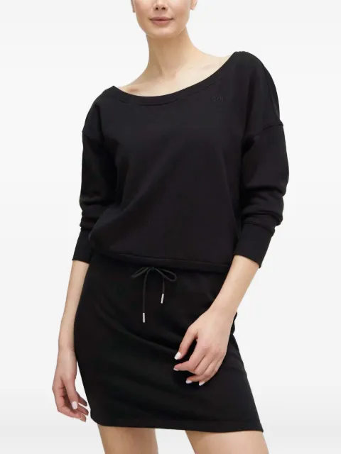 DKNY vestido corto con cordones en la cintura