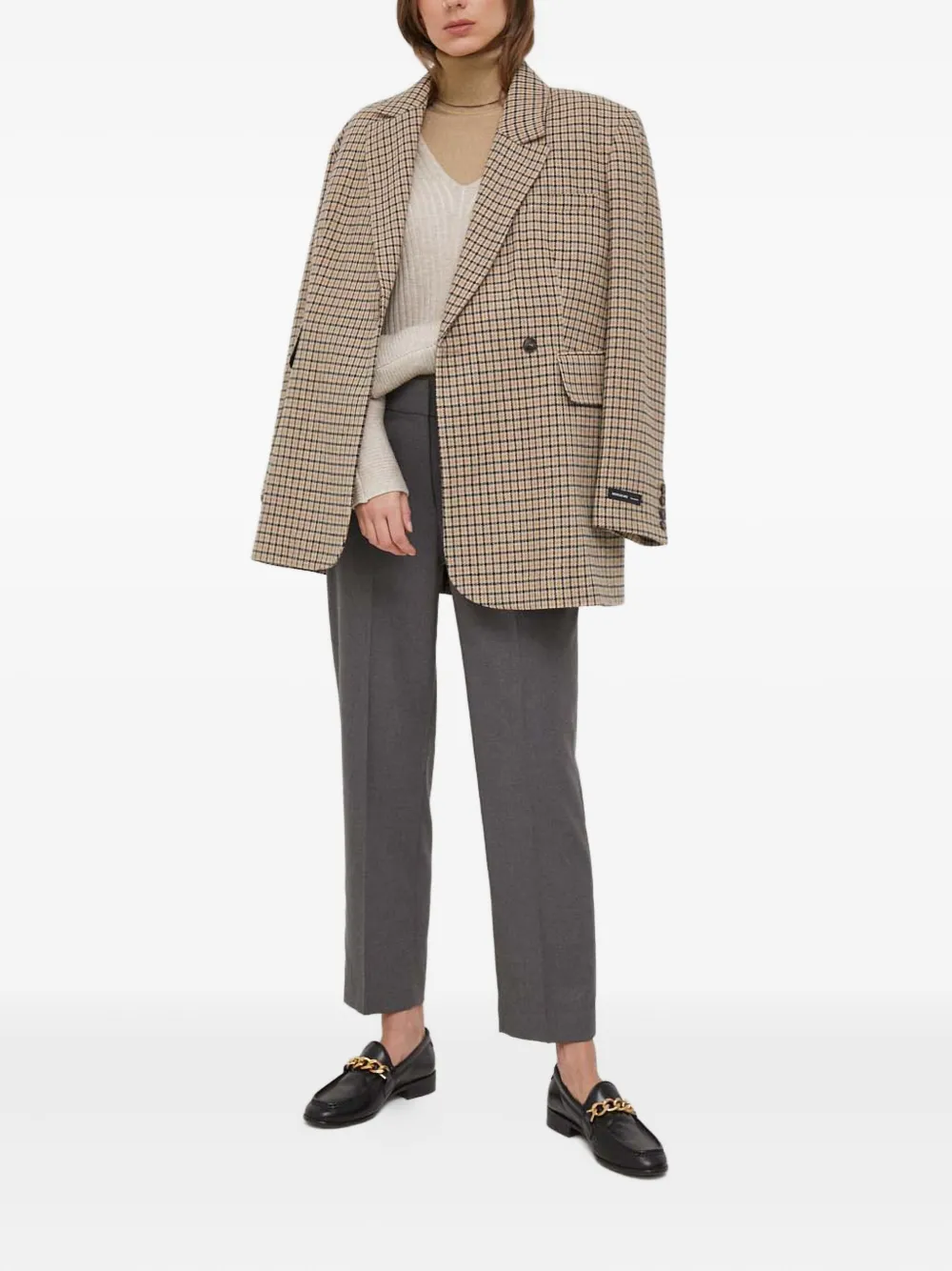 DKNY suéter de canalé con cuello en V | Suéteres | Image 2