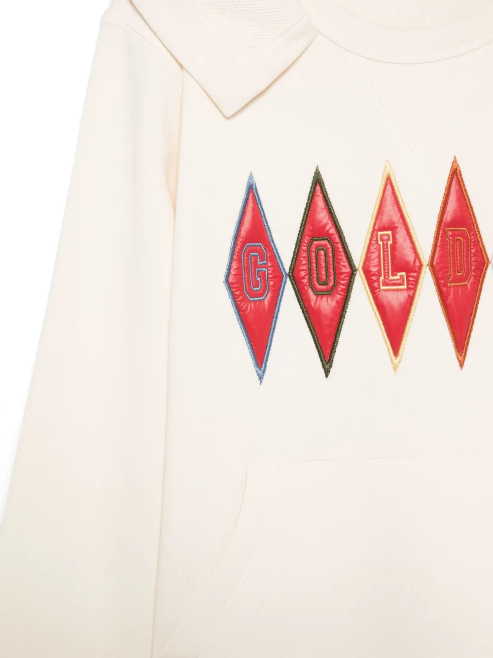 Golden Goose Kids Hoodie met patchdetail Wit