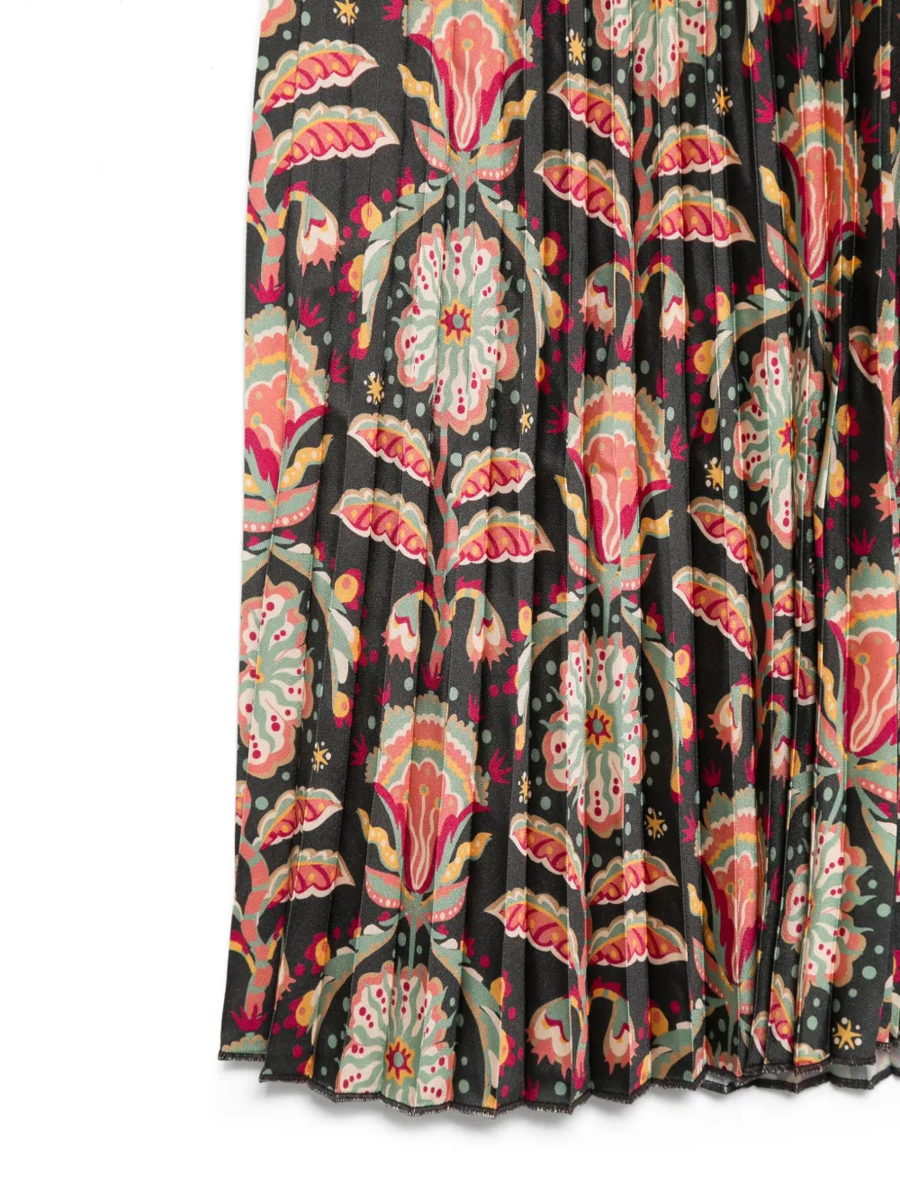 Scotch & Soda Midi-plooirok met print Zwart