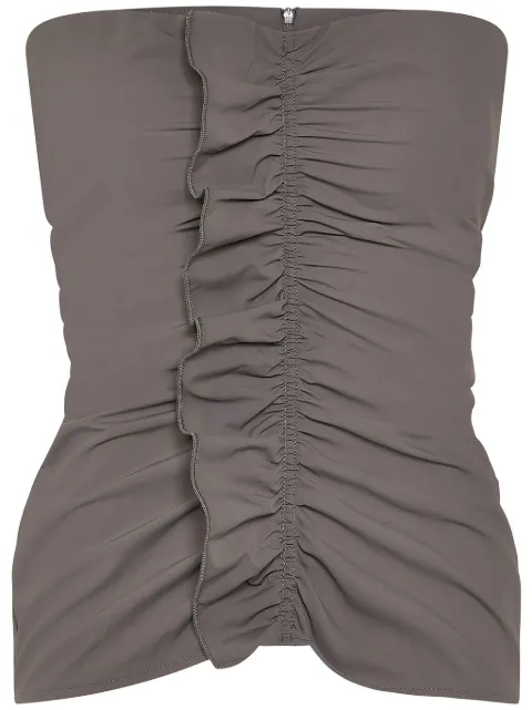 Paris Georgia ruffled tube top
