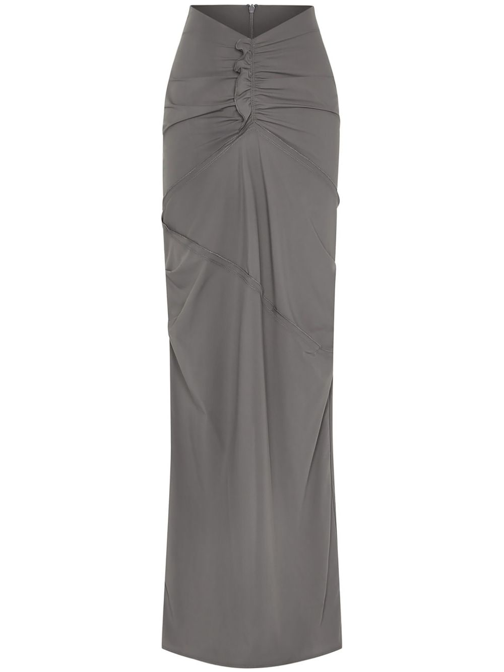 Minimal ruffled maxi skrit