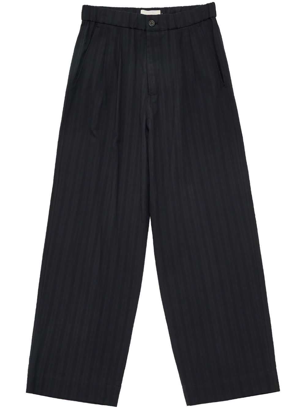 pinstriped trousers