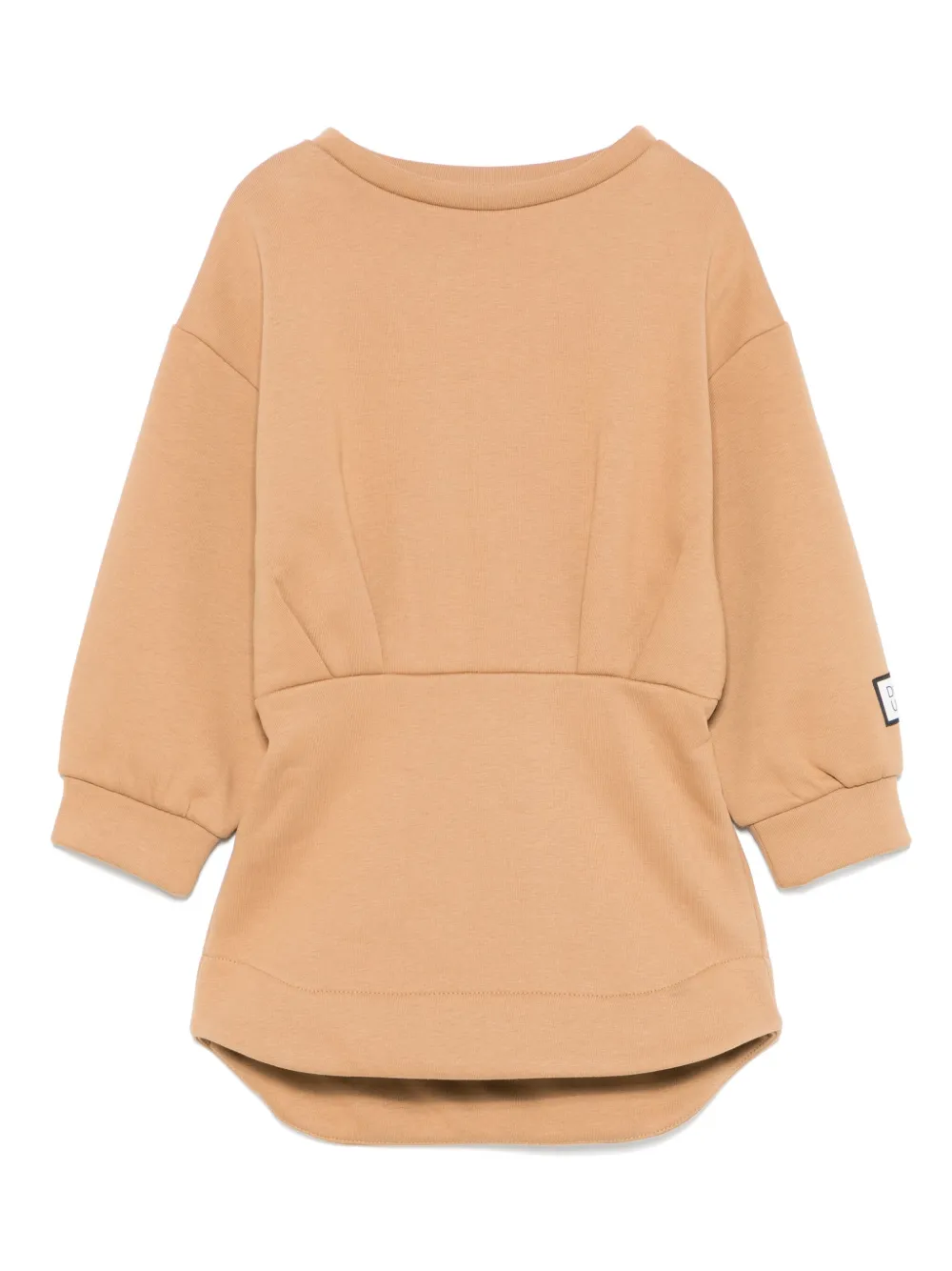 Douuod Kids Jersey jurk Bruin