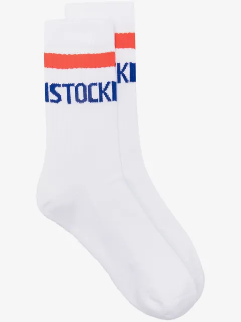 Birkenstock logo-jacquard socks