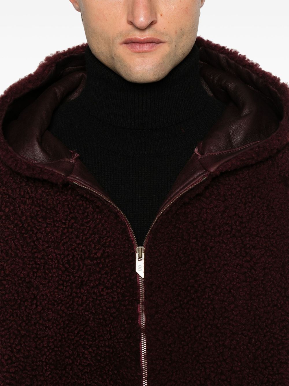 Shop Salvatore Santoro Shearling Jacket In Red