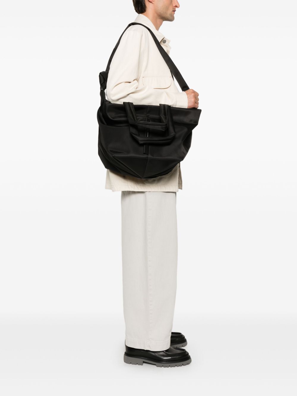 Shop Côte And Ciel Amu Shoulder Bag In Black