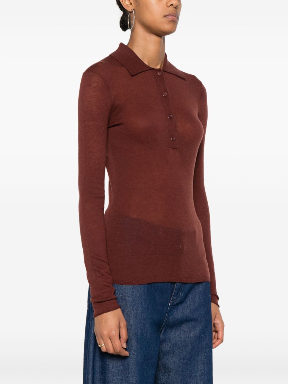 FILIPPA K KNITTED POLO TOP 