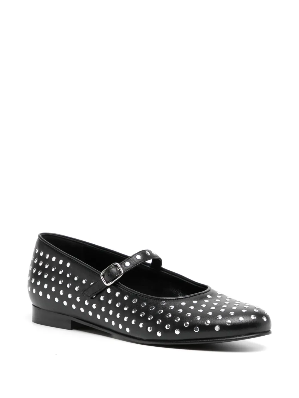 ALOHAS Lucien ballerina's met studs - Zwart