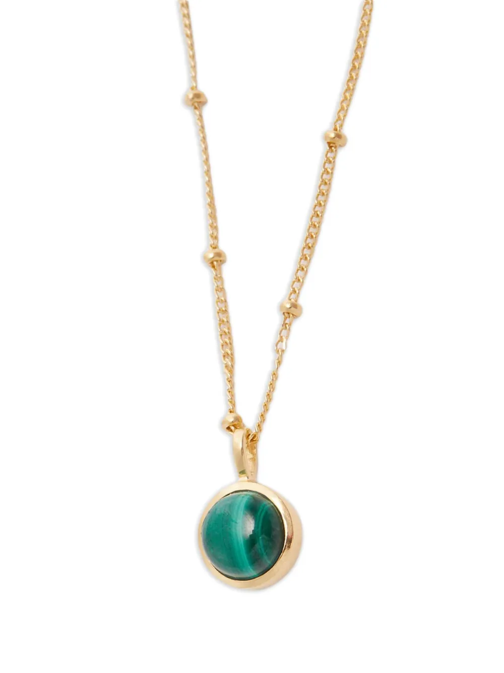 DAISY LONDON Healing Malachite necklace - ゴールドトーン DAISY LONDON Healing Malachite necklace - ゴールドトーン