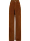 Rabanne wide-leg corduroy trousers - Brown