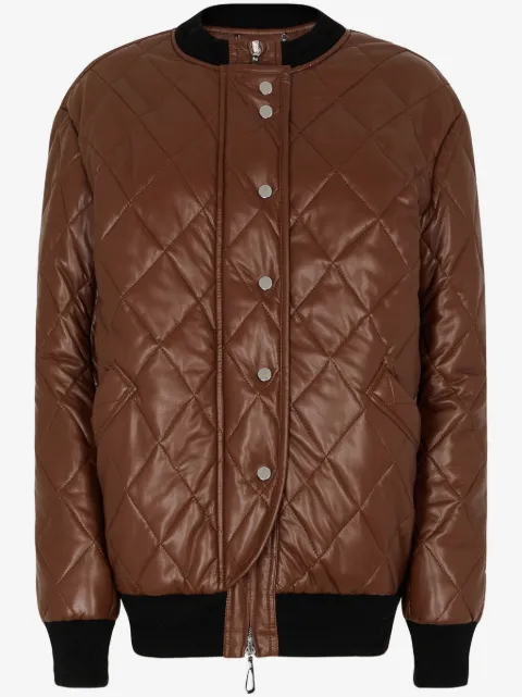 Rabanne veste longue à design matelassé