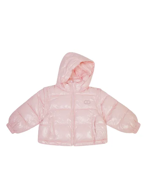 TWINSET Kids logo-embroidered puffer jacket