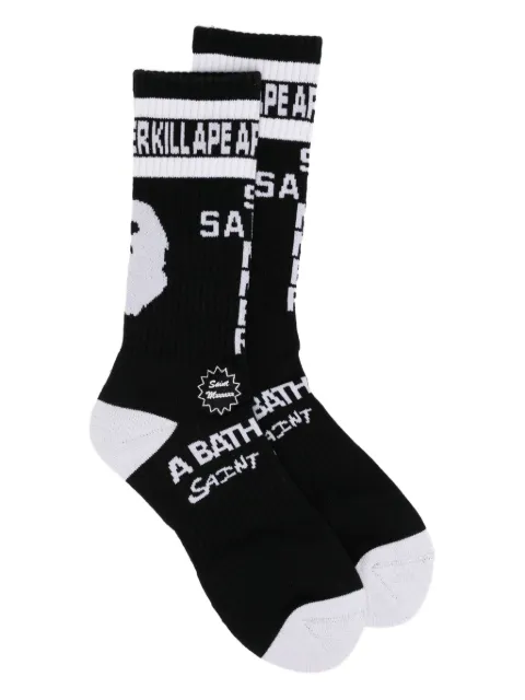 SAINT MXXXXXX SM X BAPE socks