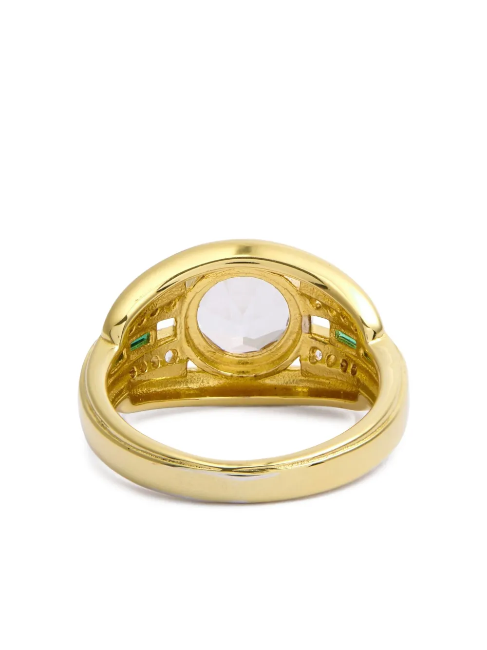 Olive Crystal-Embellishment Ring